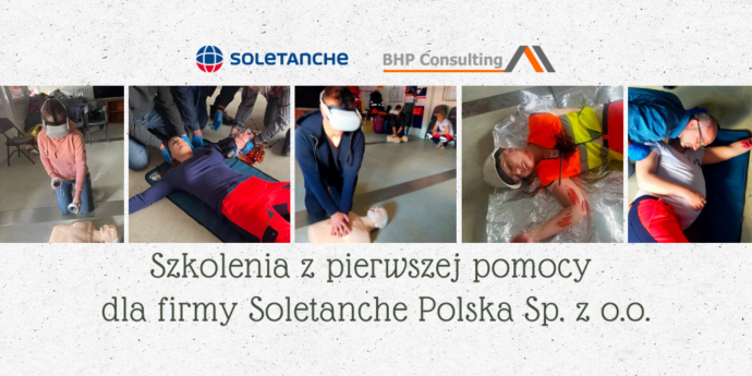 Szkolenia z pierwszej pomocy dla firmy Soletanche Polska Sp. z o.o.